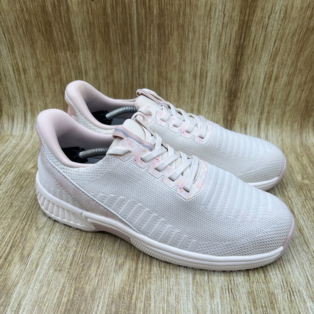 OrthoFeet Kita Walking Shoes Women's Size 9 D Wide White Pink Floral 80033